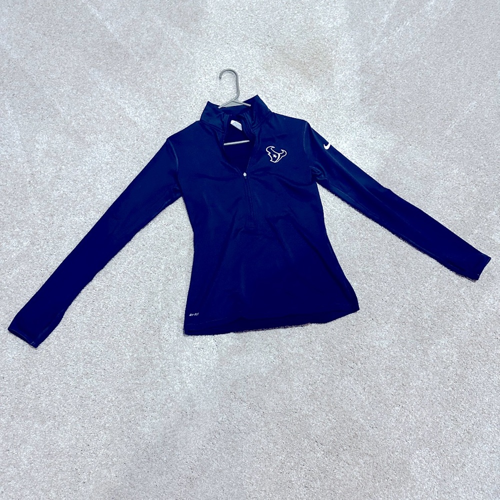 Nike DriFit Houston Texans pullover with thumb holes